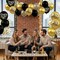 50-Piece 12-Inch 2026 Happy New Year Black & Gold Balloon Set – Confetti Latex Party Decorations for New Year, Graduation, Birthday & Events